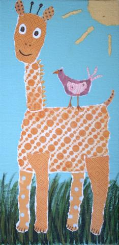 Giraffe & Friend